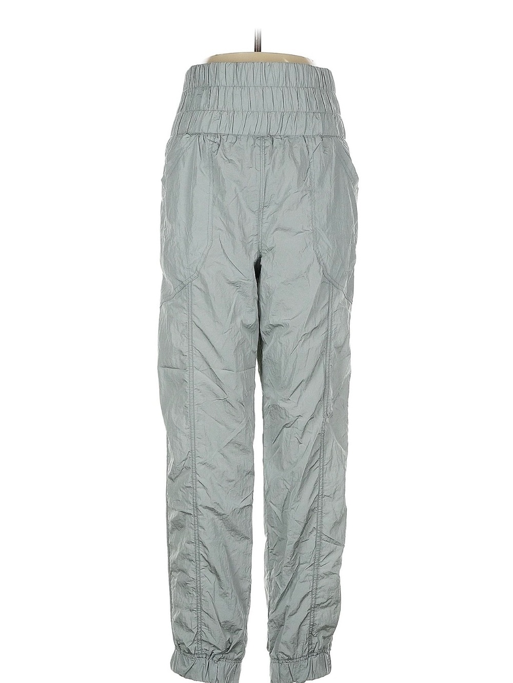 Free People Movement Light  Gray High-Waist Relaxed Track Pants Size S